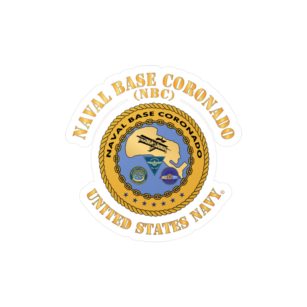 Kiss-Cut Vinyl Decal - Navy - Naval Base Coronado(NBC)
