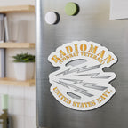 Die-Cut Magnet - Navy - Rate - Radioman (RM) - Combat Veteran