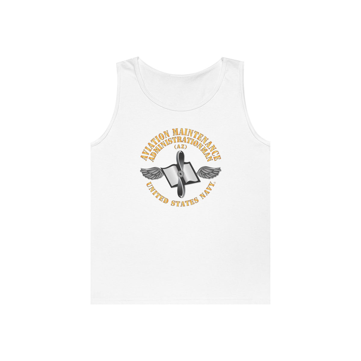 Unisex Heavy Cotton Tank Top - Navy - Rate - Aviation Maintenance Administrationman (AZ)