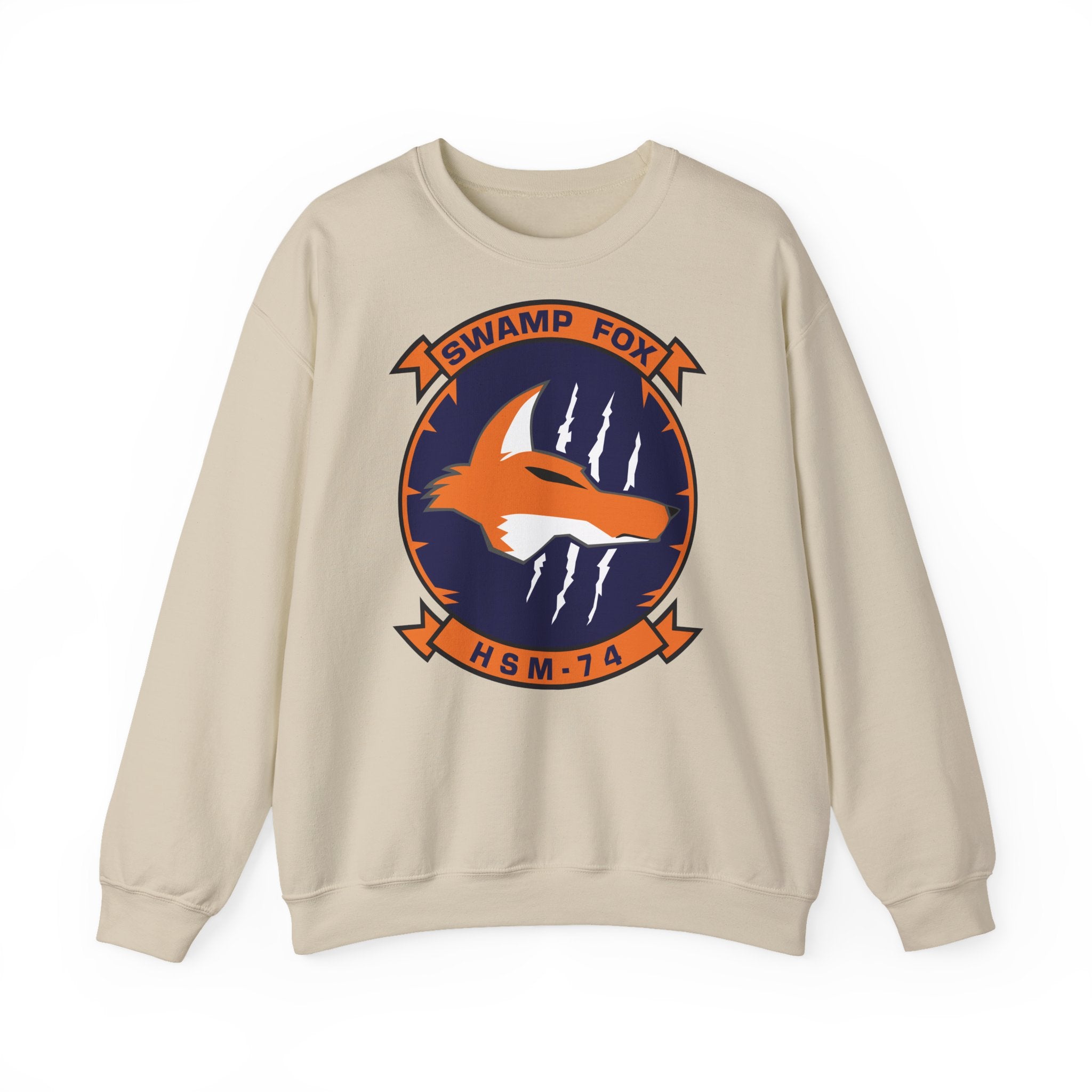 Unisex Heavy Blend™ Crewneck Sweatshirt - Navy - Helicopter Maritime Strike Seven Four (HSM-74) wo txt