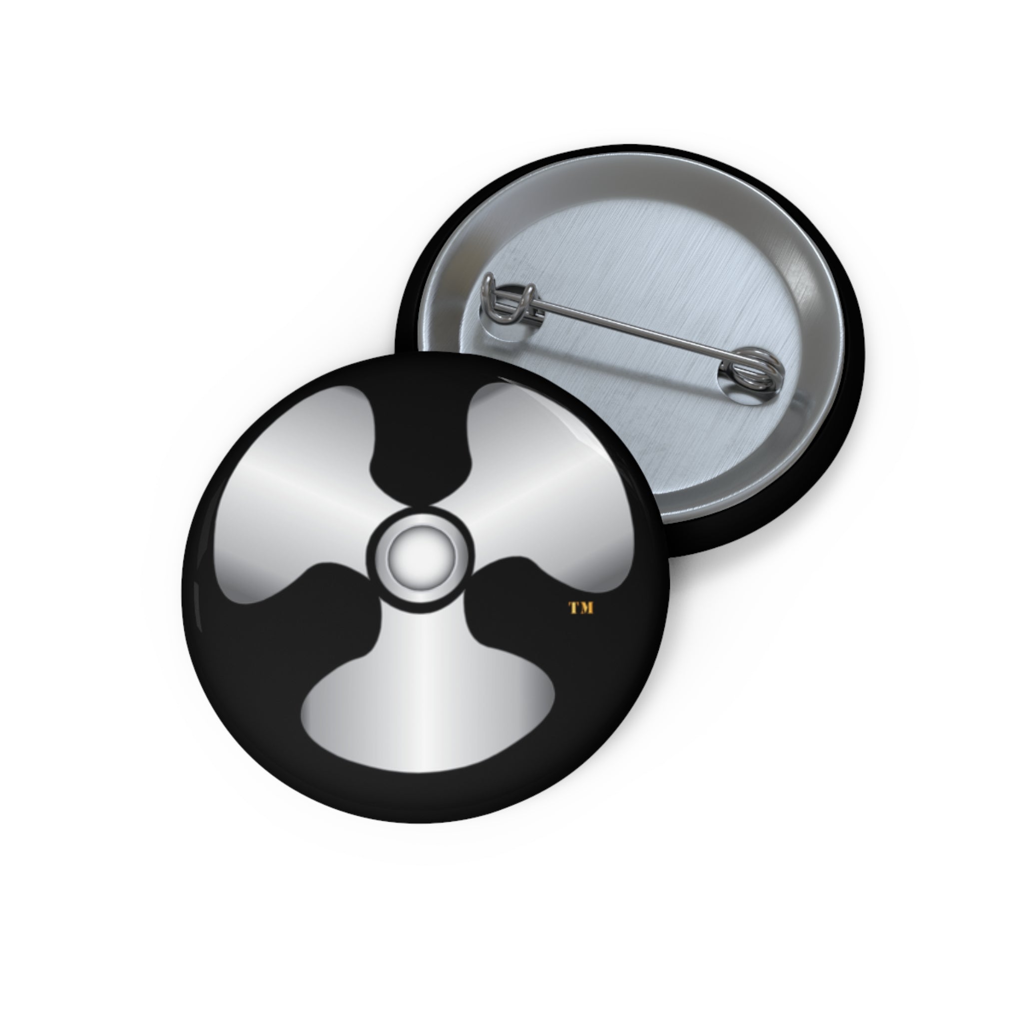 Custom Pin Button - Navy - Rate - Machinists Mate (MM) wo txt