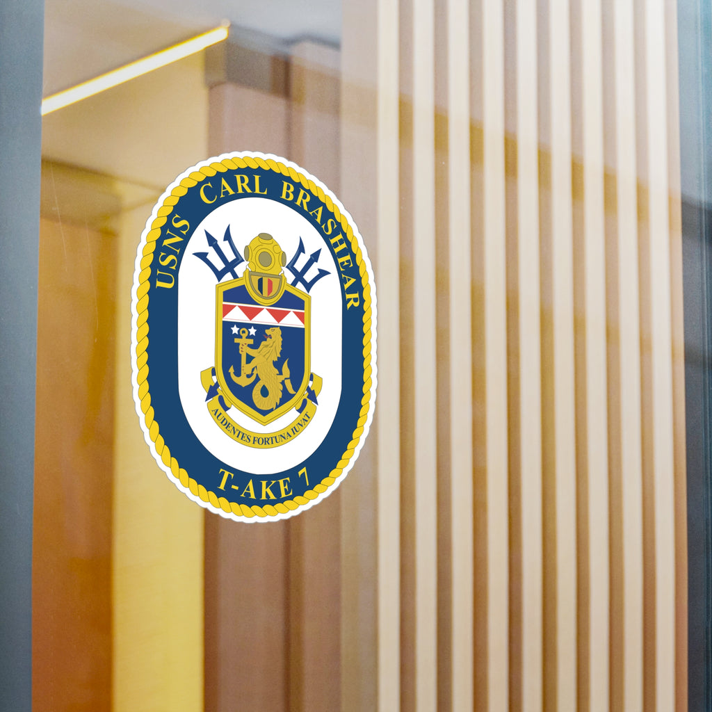 Kiss-Cut Vinyl Decal - Navy - USNS Carl Brashear (T-AKE 7) wo txt