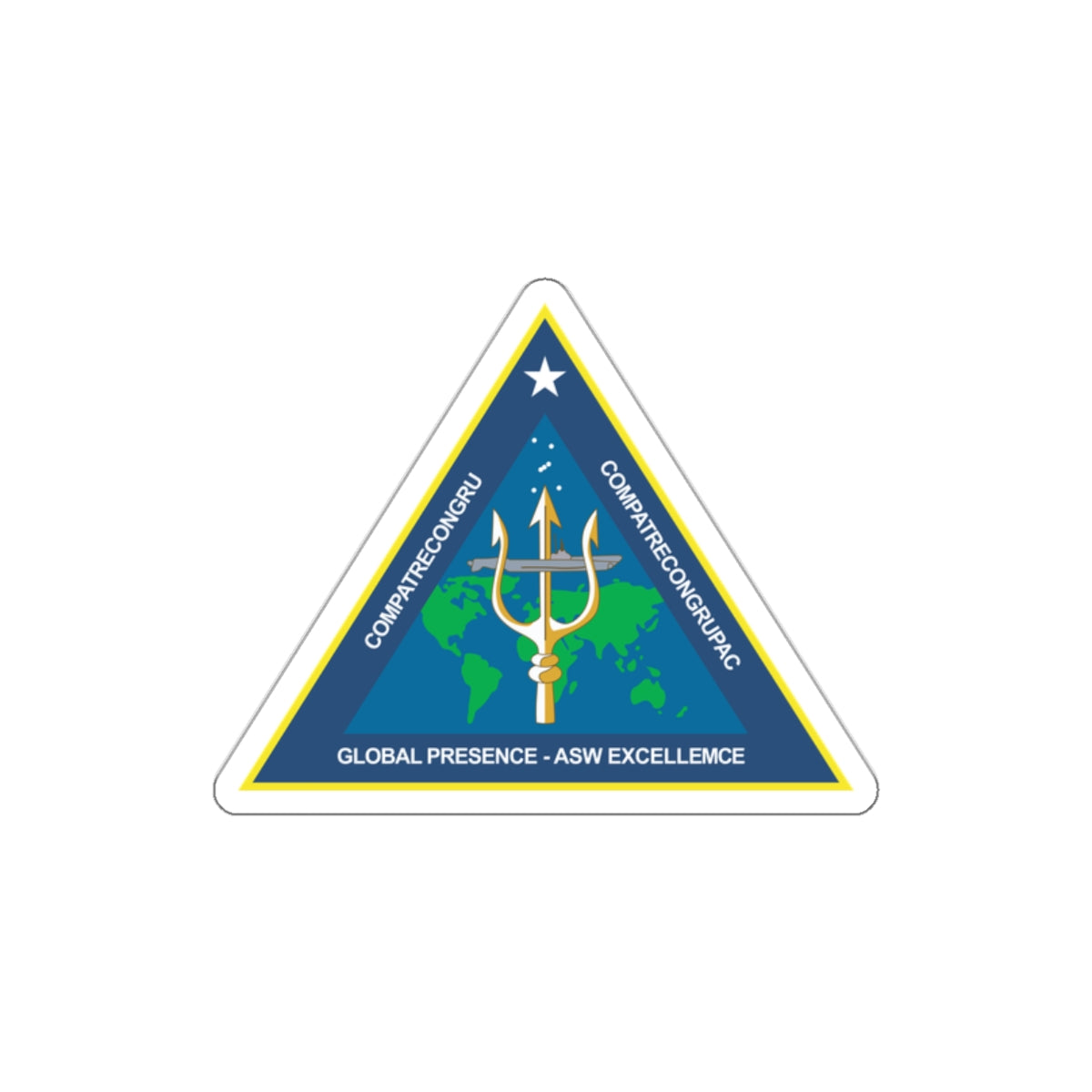 Die-Cut Vinyl Sticker - Navy - Commander, Patrol and Reconnaissance Group - CPRG wo Txt X 300