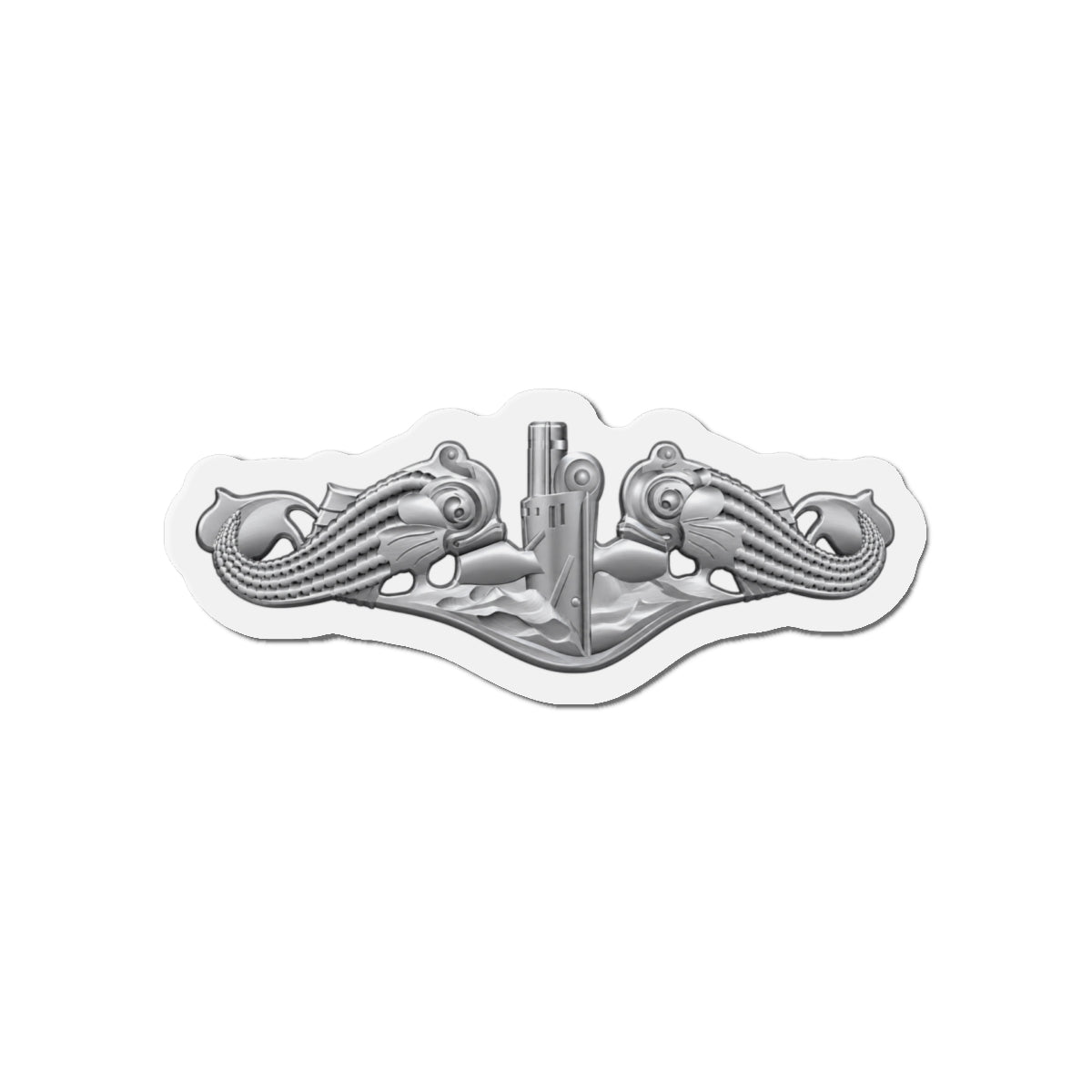 Die-Cut Magnet - Navy - Badge - Submarine Warfare wo txt - Enlisted - 3D - Enhanced