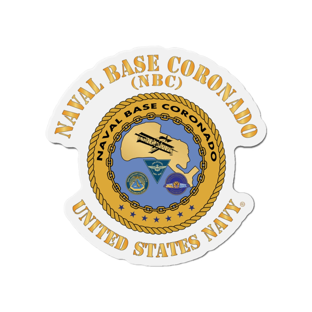 Die-Cut Magnet - Navy - Naval Base Coronado(NBC)