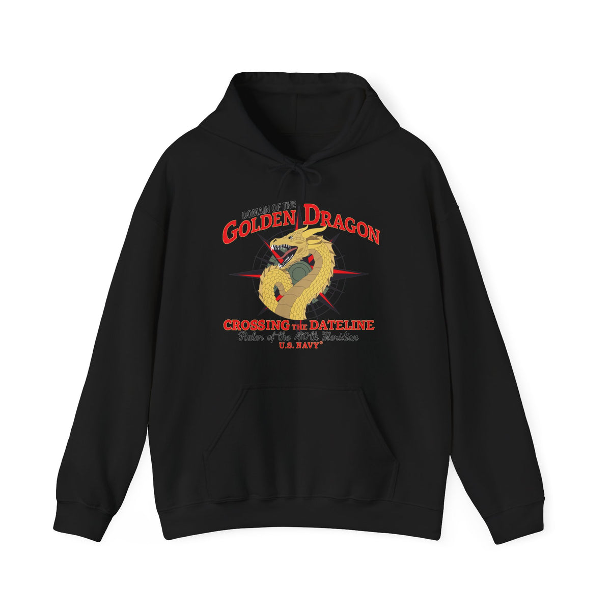 Unisex Heavy Blend™ Hoodies - Navy - Domain of the Golden Dragon wo Txt X 300