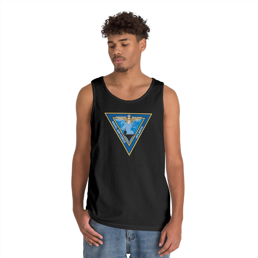 Unisex Heavy Cotton Tank Top - Navy - Commander, Naval Air Force Atlantic - COMNAVAIRLANT wo Txt