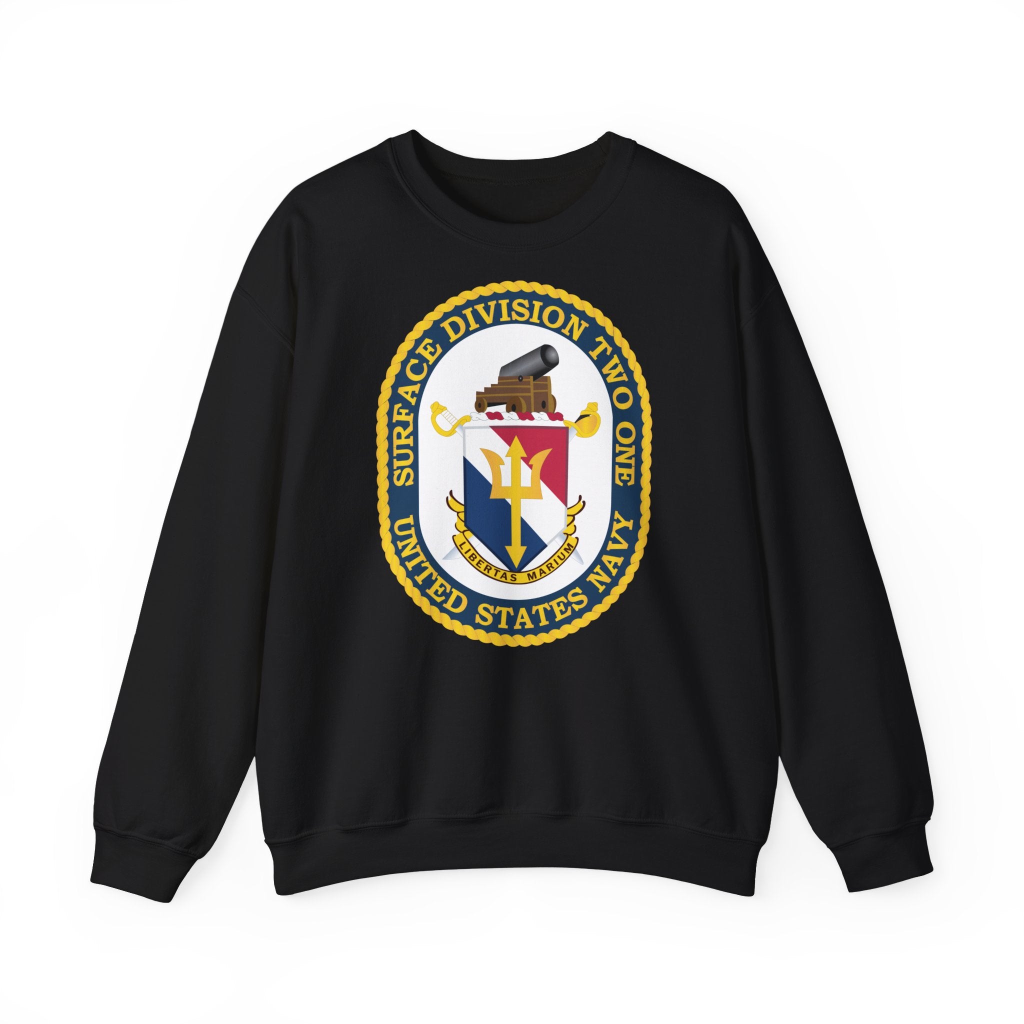 Unisex Heavy Blend™ Crewneck Sweatshirt - Navy - Surface Division 21 wo txt