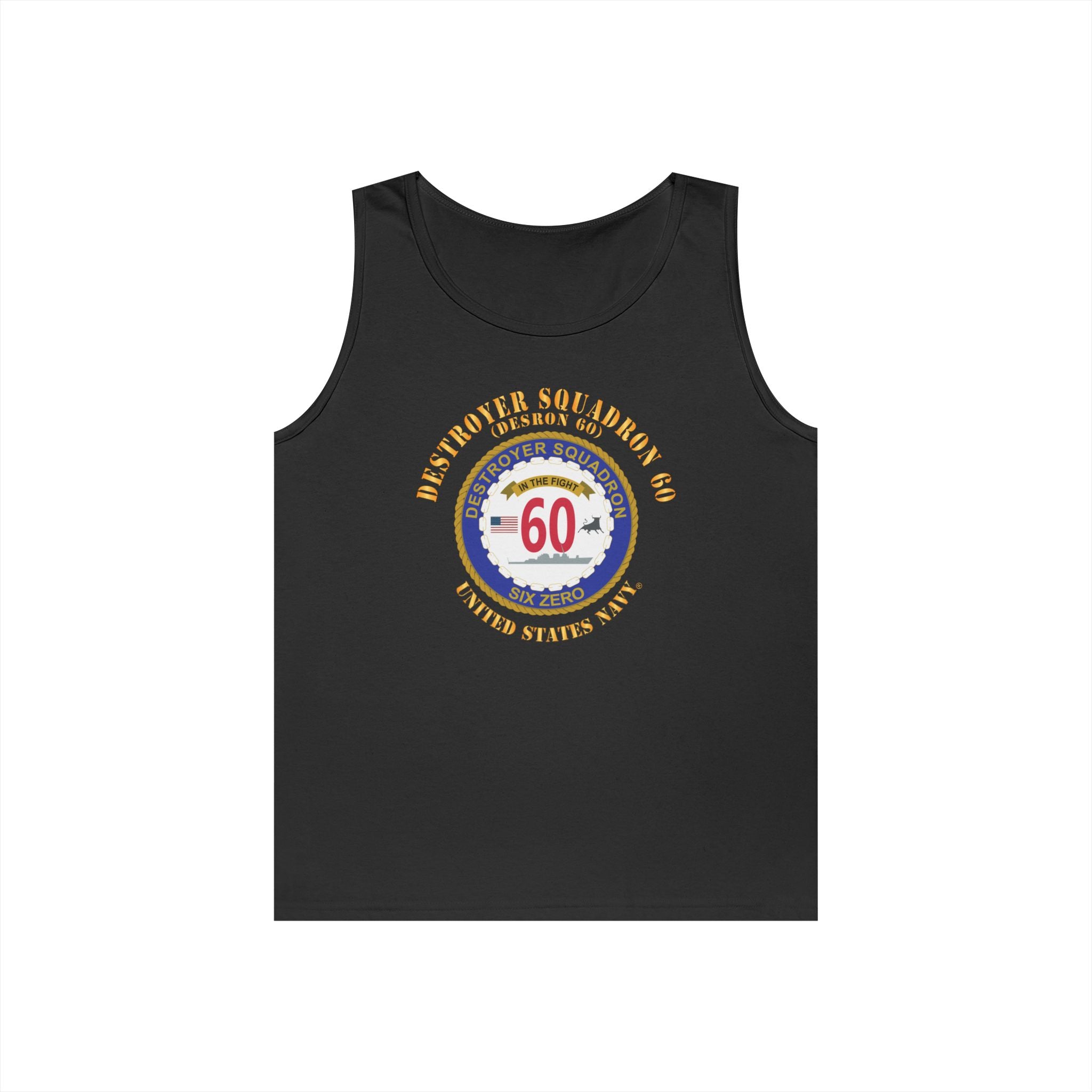 Unisex Heavy Cotton Tank Top - Navy - Destroyer Squadron 60