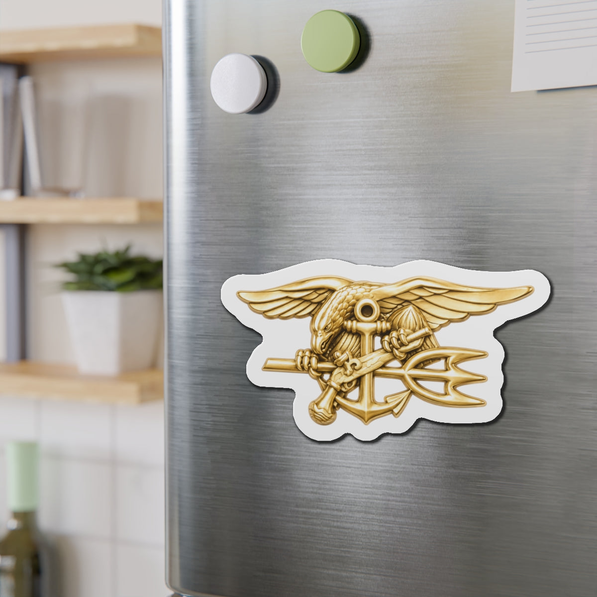 Die-Cut Magnet - Navy - Badge - Special Warfare insignia wo txt - 3D - Enhanced