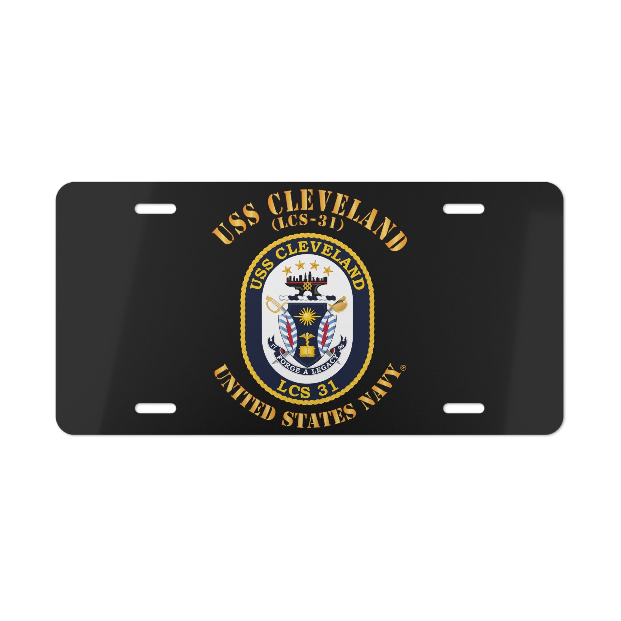 Vanity License Plate - Navy - USS Cleveland (LCS-31)