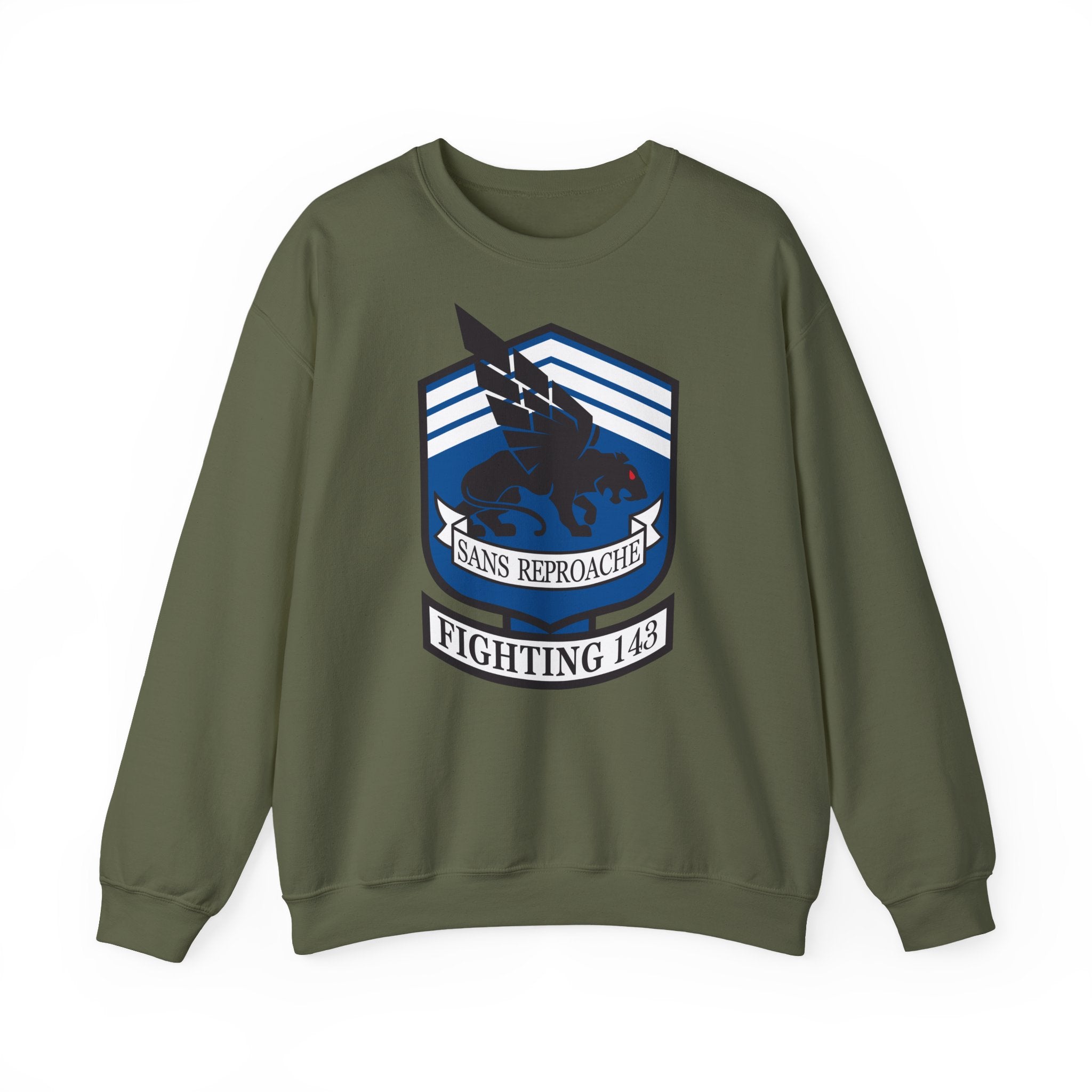 Unisex Heavy Blend™ Crewneck Sweatshirt - Navy - Strike Fighter Squadron 143 (VFA-143) wo txt