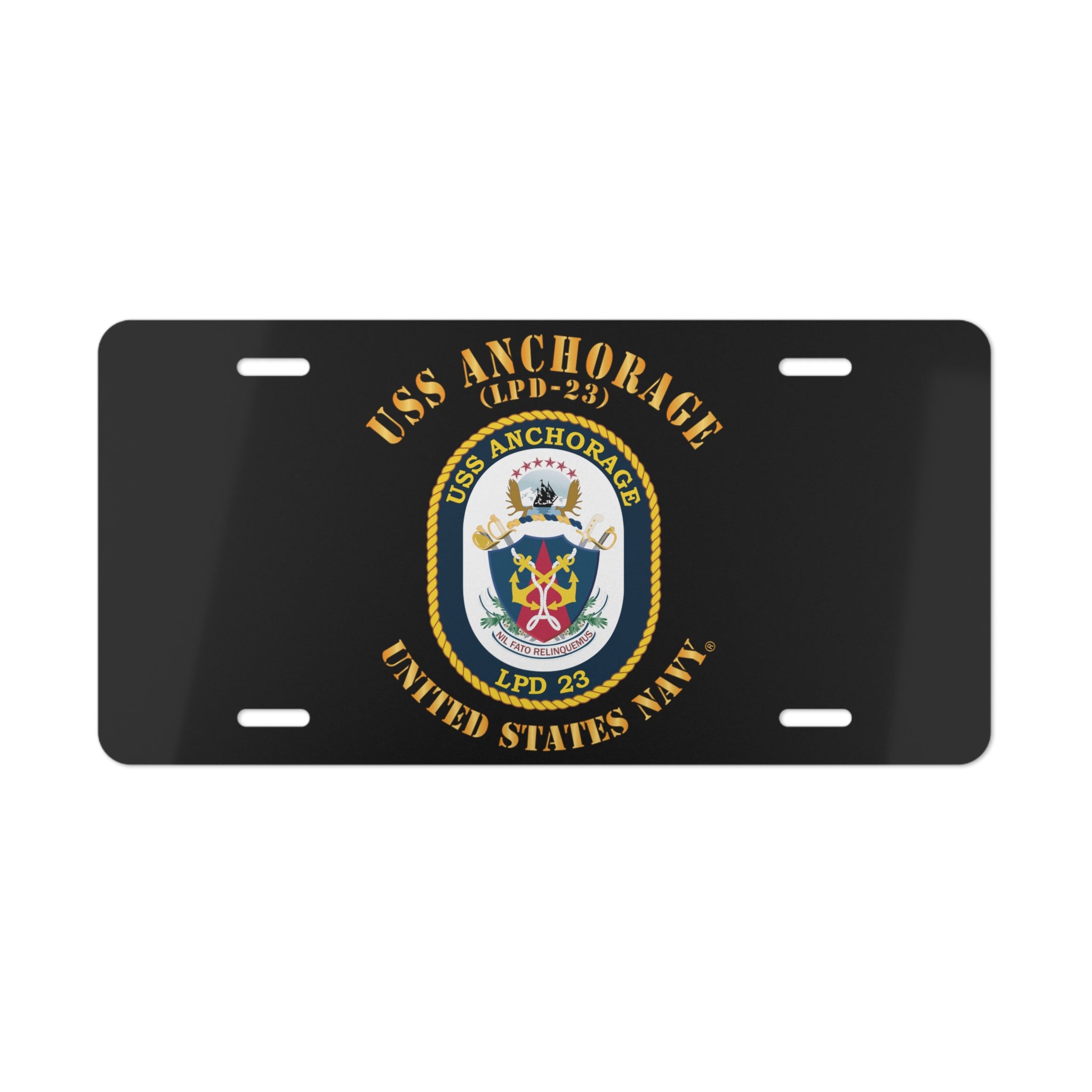 Vanity License Plate - Navy - USS Anchorage (LPD-23)