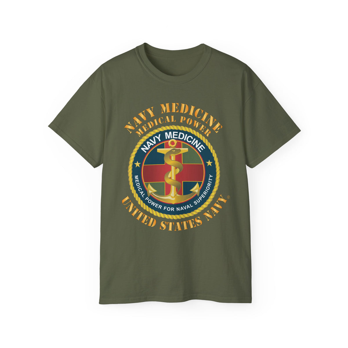 Unisex Ultra Cotton T-Shirt - Navy Medicine - Medical Power for Naval Superiority X 300