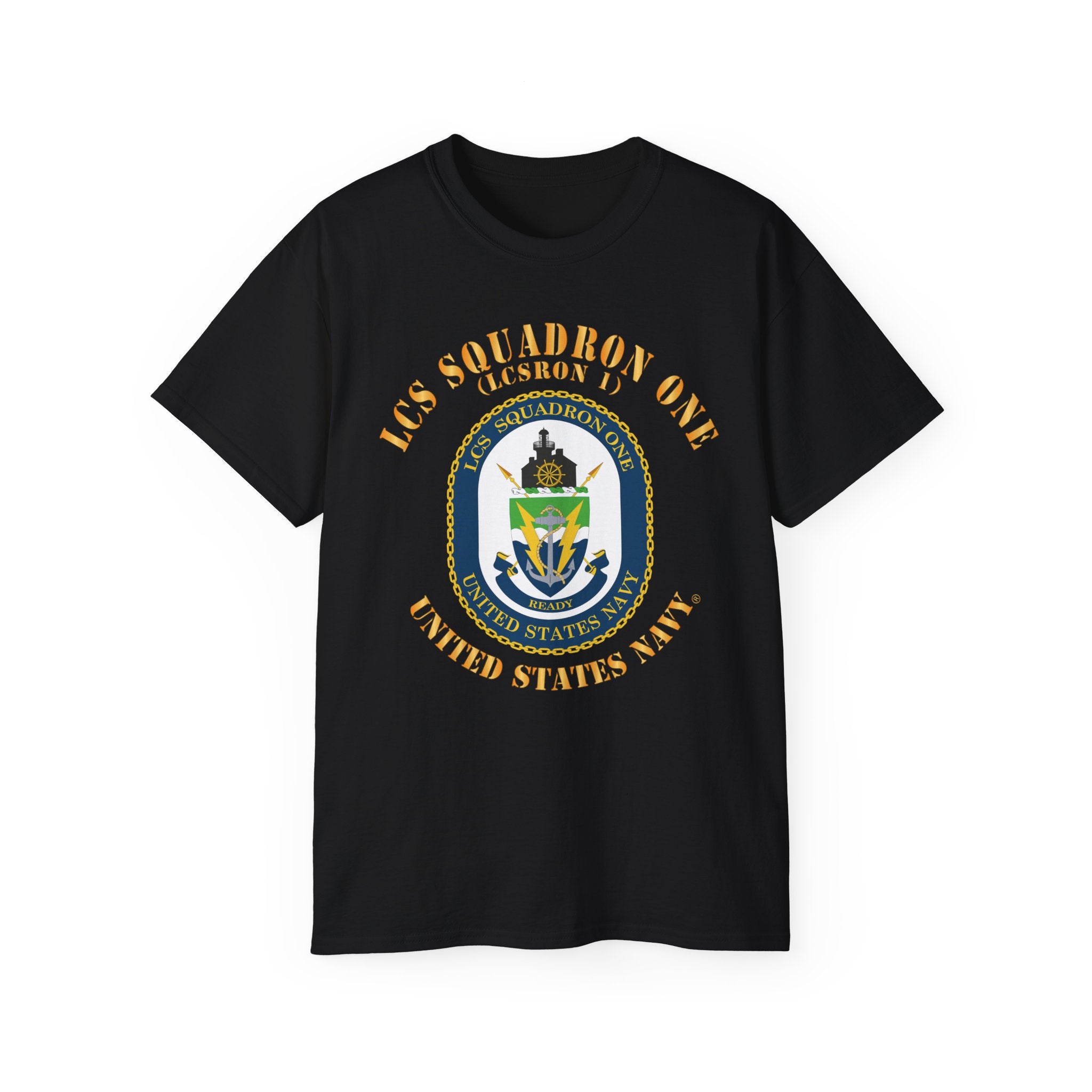 Unisex Ultra Cotton T-Shirt - Navy - LCS Squadron One (LCSRON 1)