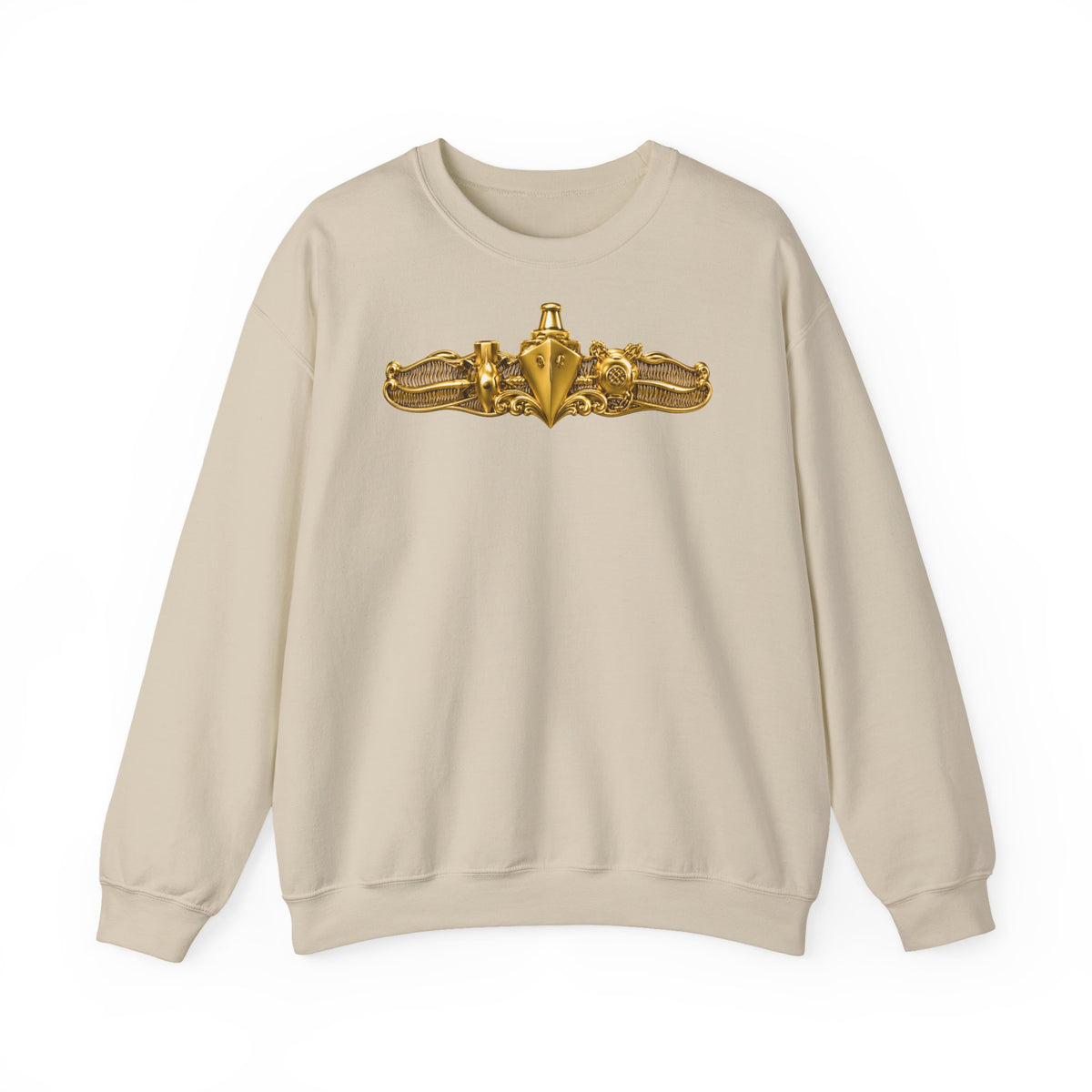 Unisex Heavy Blend™ Crewneck Sweatshirt - Navy - Badge - Special Operations Warfare (SO) wo txt - 3D - Enhanced