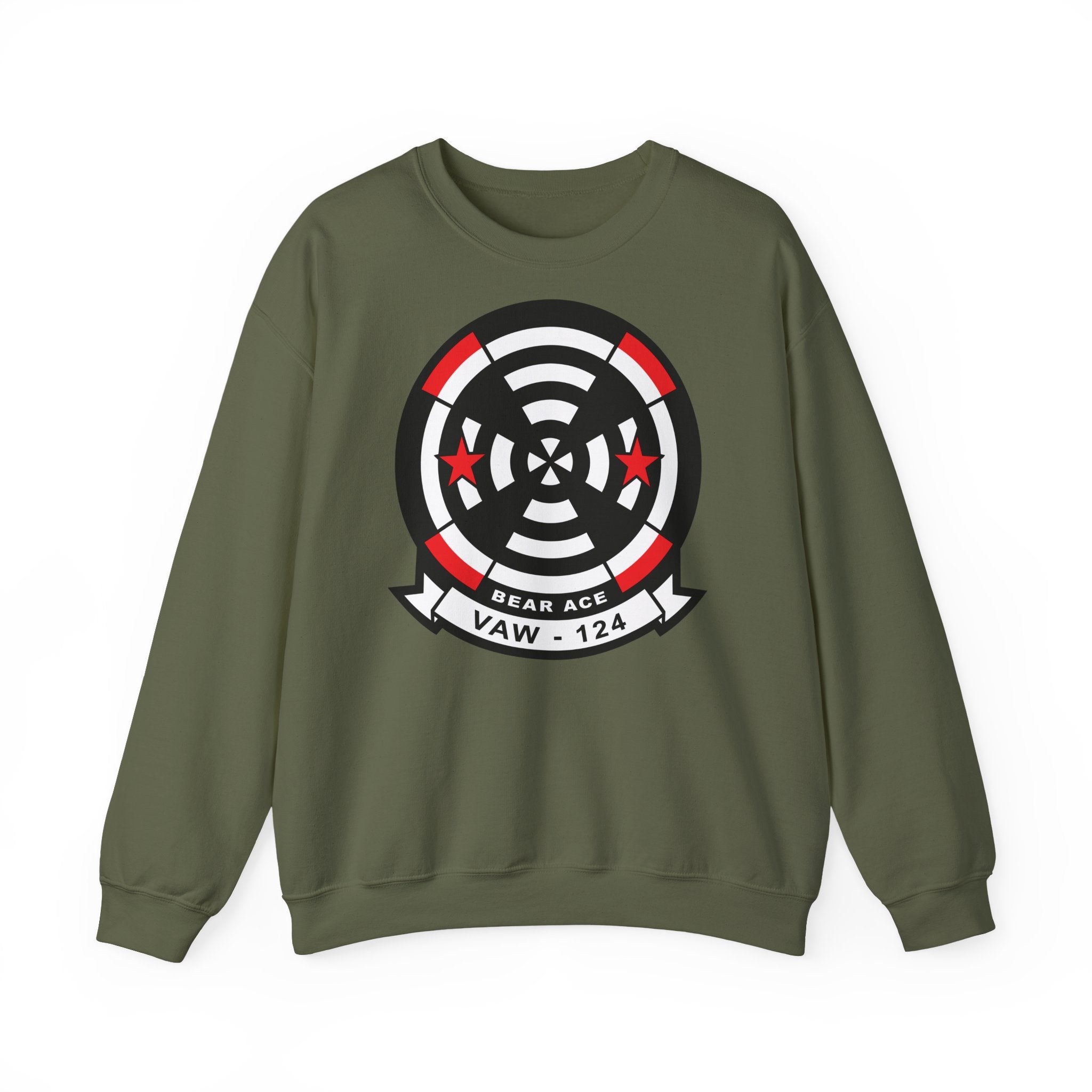 Unisex Heavy Blend™ Crewneck Sweatshirt - Navy - Airborne Command & Control Squadron 124 (VAW-124) wo txt
