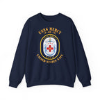 Unisex Heavy Blend™ Crewneck Sweatshirt - Navy - USNS Mercy (T-AH-19)