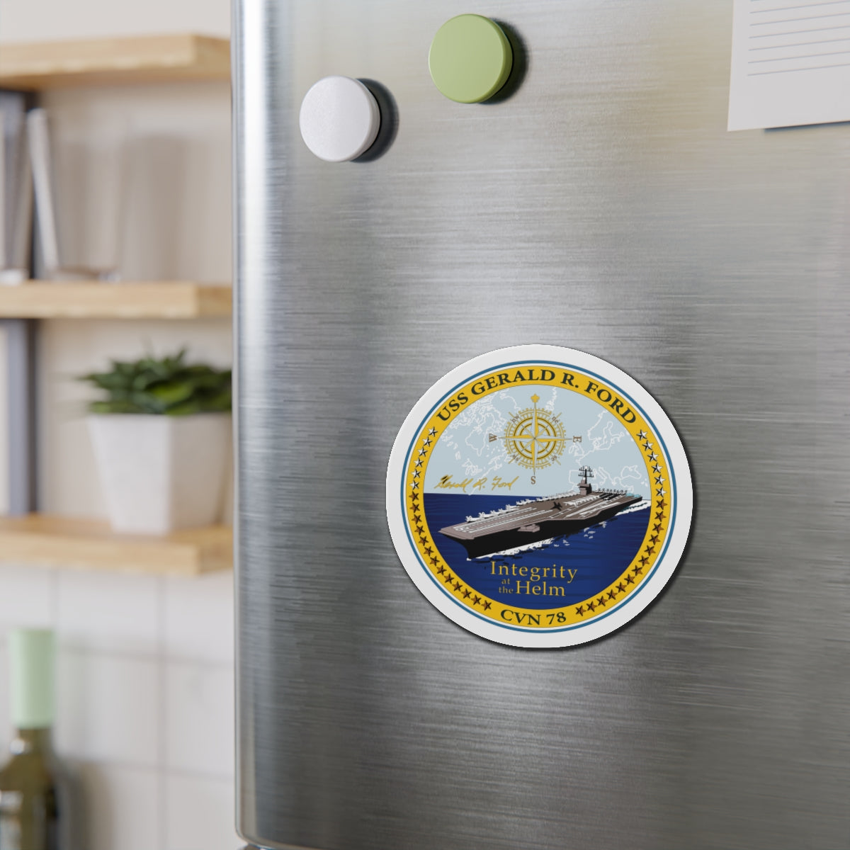Die-Cut Magnet - Navy - USS Gerald R. Ford (CVN-78) wo txt