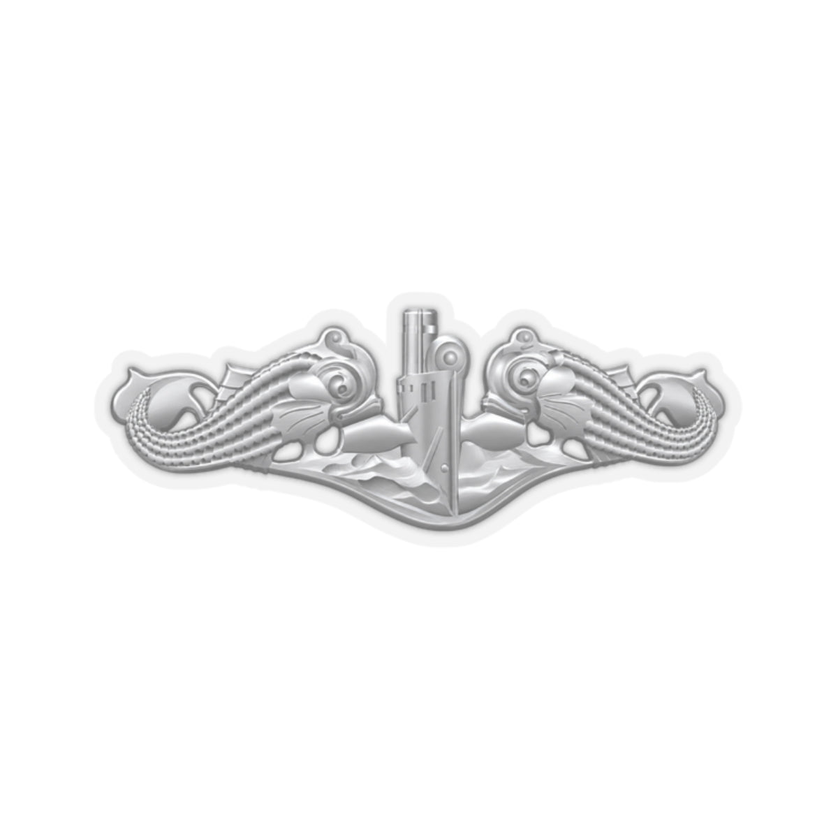 Kiss-Cut Stickers - Navy - Badge - Submarine Warfare wo txt - Enlisted - 3D - Enhanced