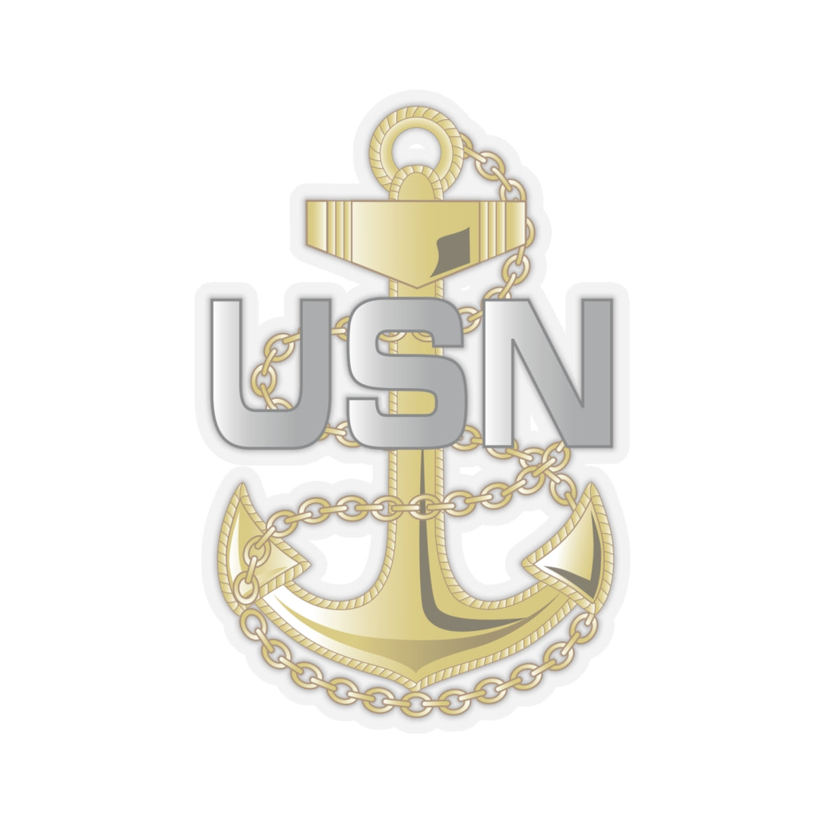 Kiss-Cut Stickers - Navy - Fouled Anchor wo txt