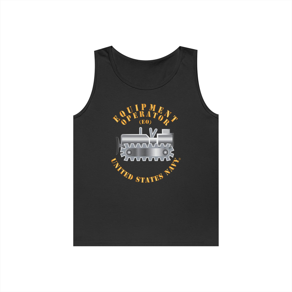 Unisex Heavy Cotton Tank Top - Navy - Rate - Equipment Operator (EO)