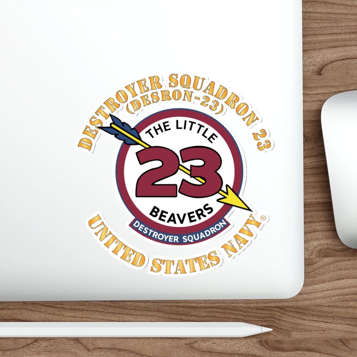 Die-Cut Vinyl Sticker - Navy - Destroyer Squadron 23 (DESRON-23)