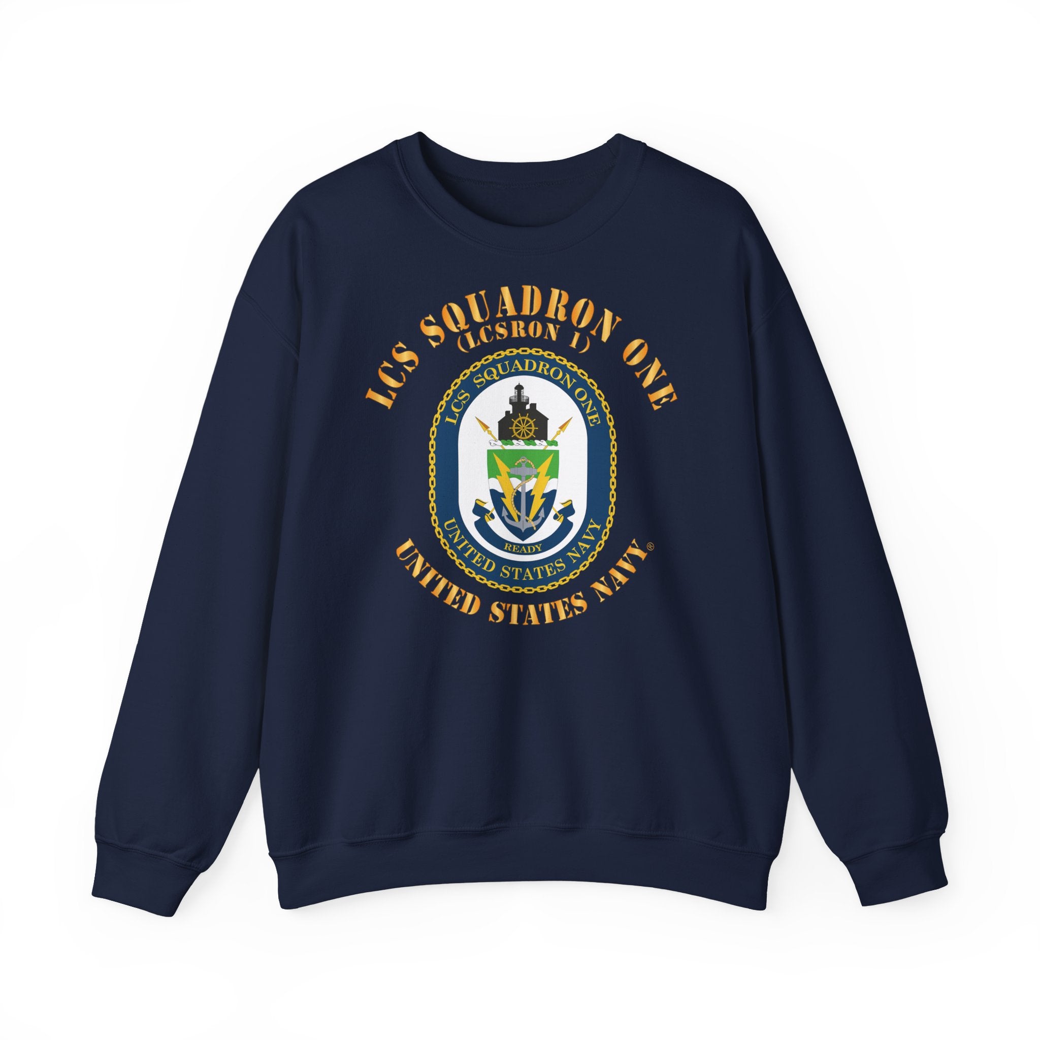 Unisex Heavy Blend™ Crewneck Sweatshirt - Navy - LCS Squadron One (LCSRON 1)