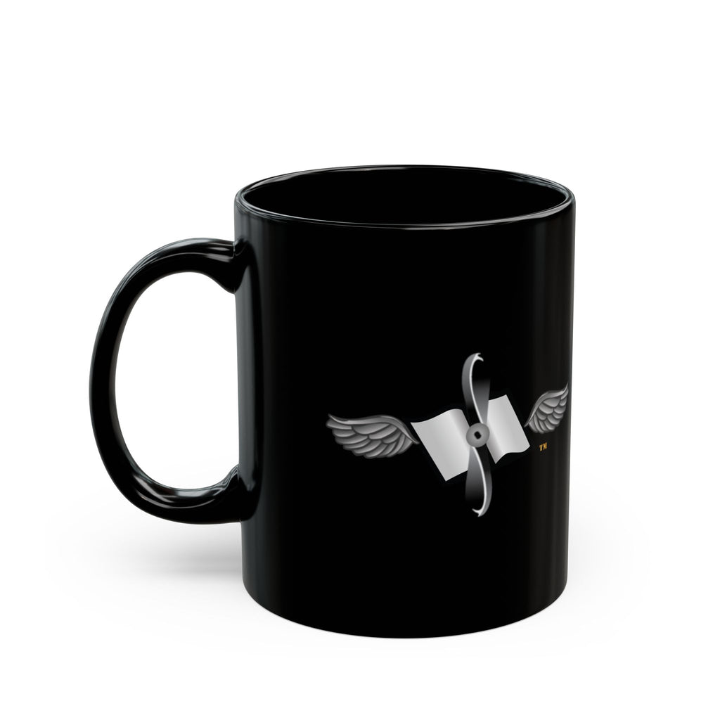 Black Mug (11oz, 15oz) - Navy - Rate - Aviation Maintenance Administrationman (AZ) wo txt