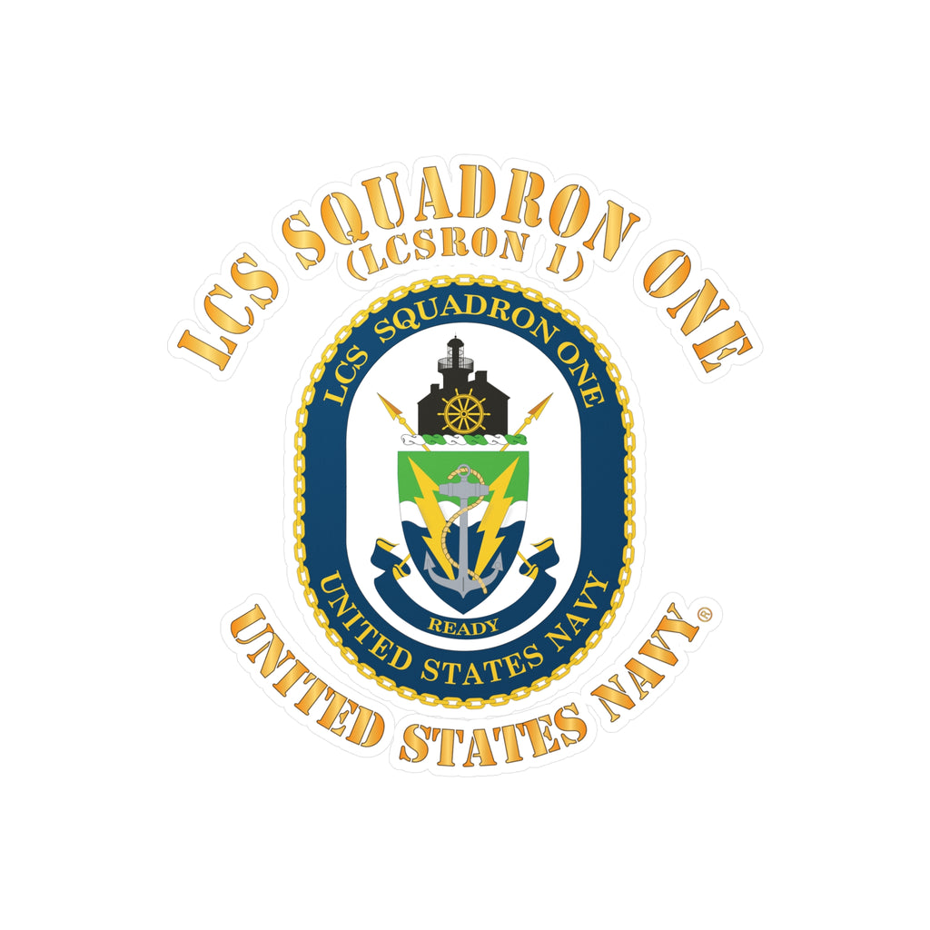 Kiss-Cut Vinyl Decal - Navy - LCS Squadron One (LCSRON 1)