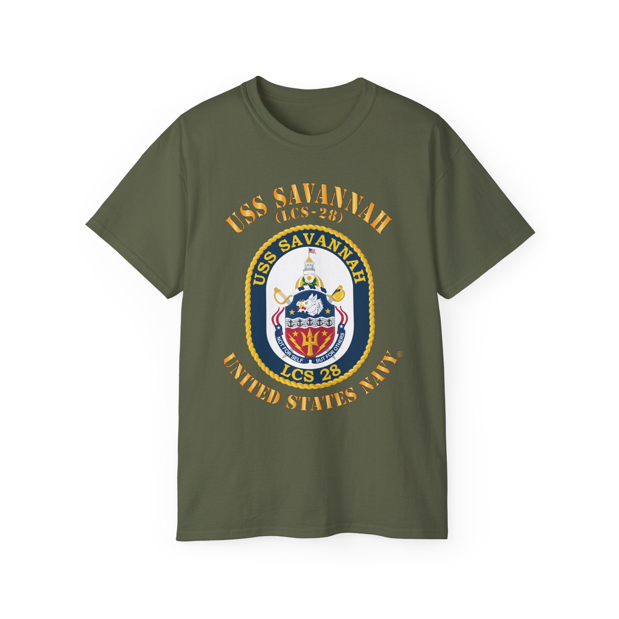 Unisex Ultra Cotton T-Shirt - Navy - USS Savannah (LCS-28)