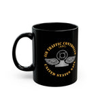 Black Mug (11oz, 15oz) - Navy - Rate - Air Traffic Controller (ATC)