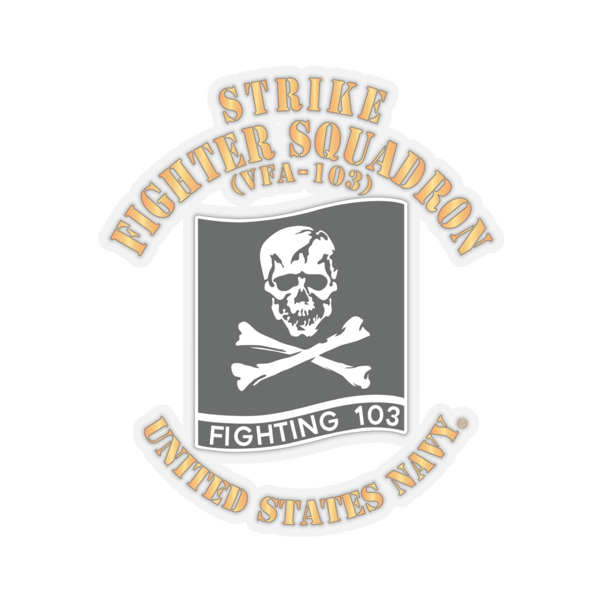 Kiss-Cut Stickers - Navy - Strike Fighter Squadron 103 (VFA-103)