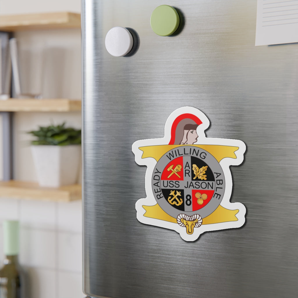 Die-Cut Magnet - Navy - USS Jason (AR-8) wo Txt