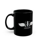 Black Mug (11oz, 15oz) - Navy - Rate - Aviation Warfare Systems Operator (AW) wo txt