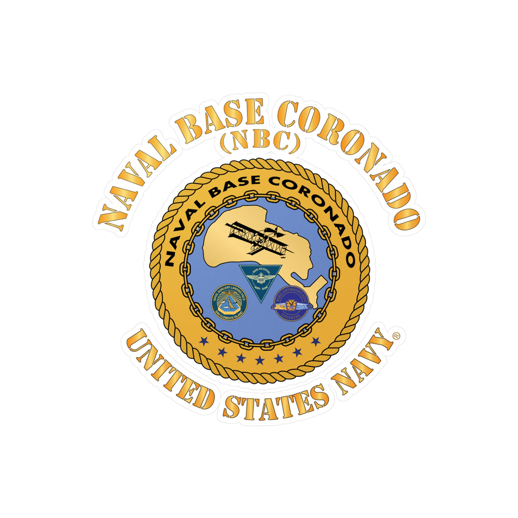 Kiss-Cut Vinyl Decal - Navy - Naval Base Coronado(NBC)