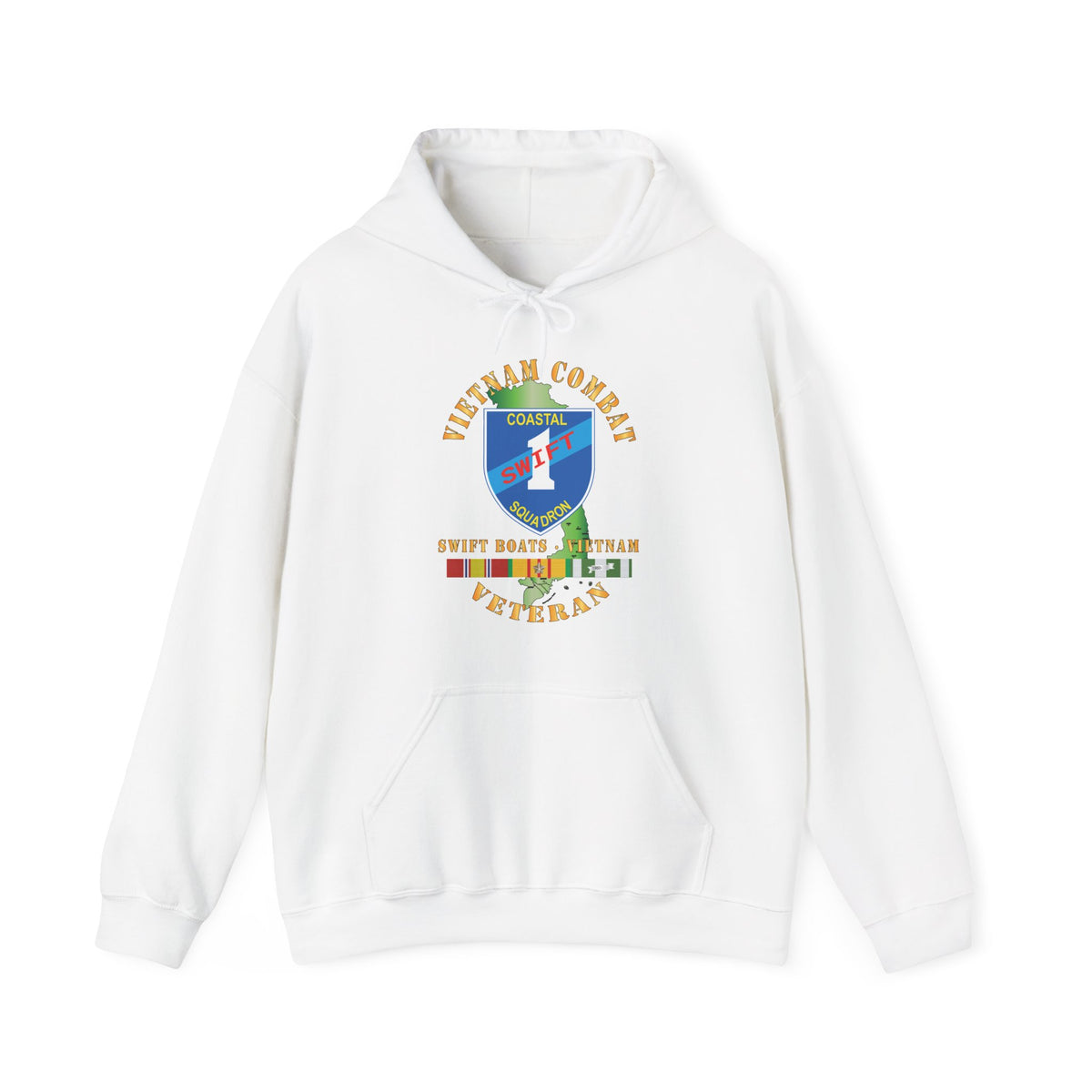 Unisex Heavy Blend™ Hoodies - Coastal Squadron One (Blue) - SSI -Swift Boats - Vietnam w VN SVC X 300