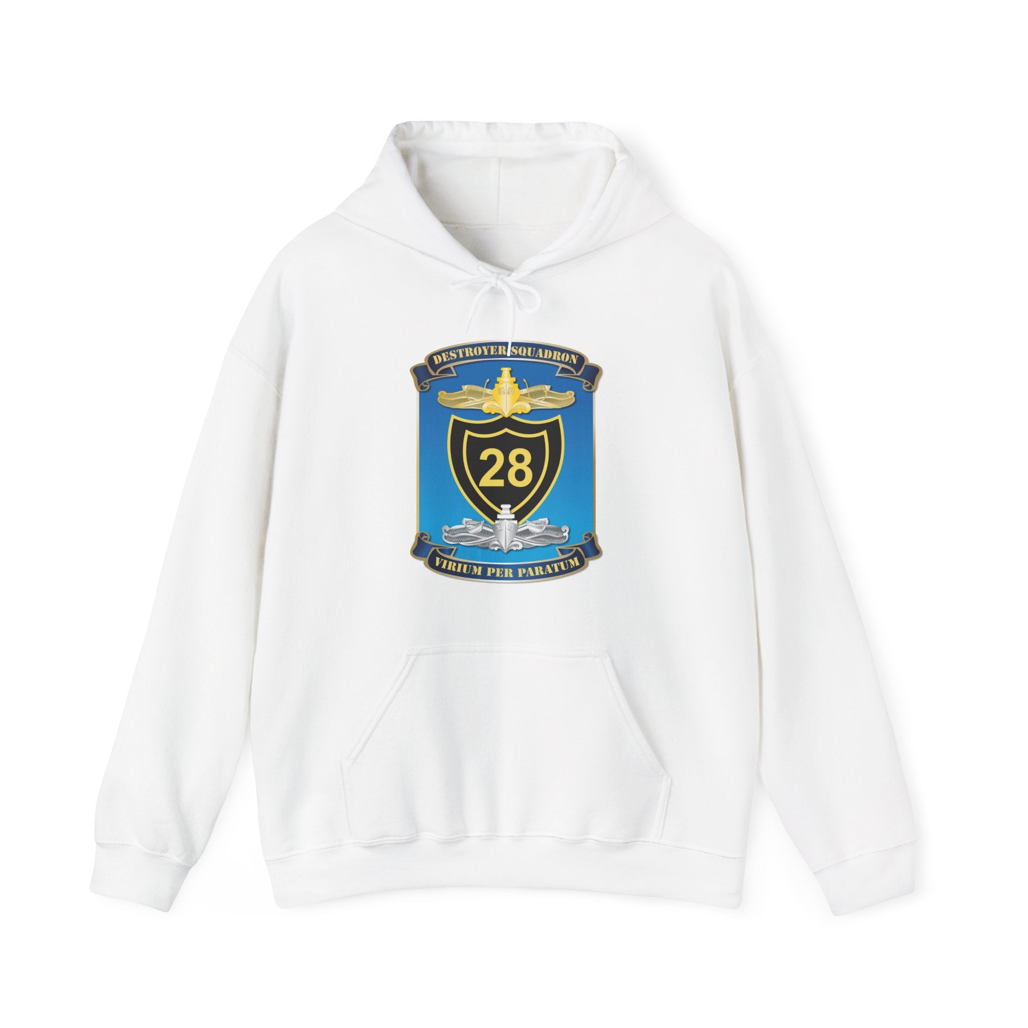 Unisex Heavy Blend™ Hoodies - Navy - Destroyer Squadron 28 (DESRON-28) wo Txt