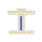 Die-Cut Magnet - Navy - Chief Warrant Officer 5 - CW05