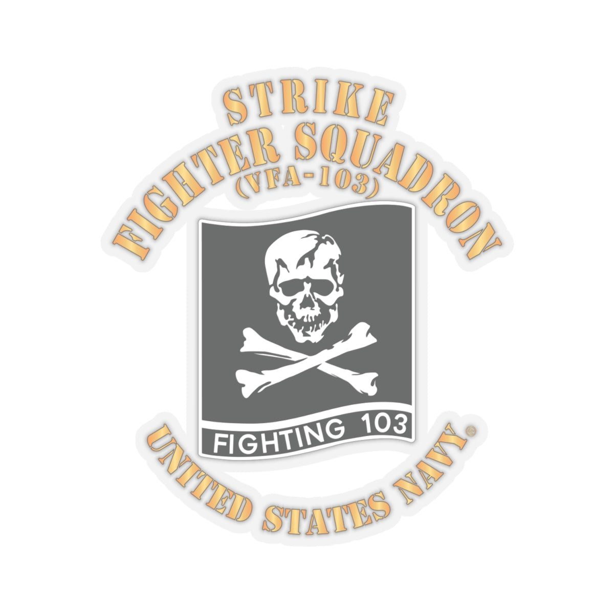 Kiss-Cut Stickers - Navy - Strike Fighter Squadron 103 (VFA-103)