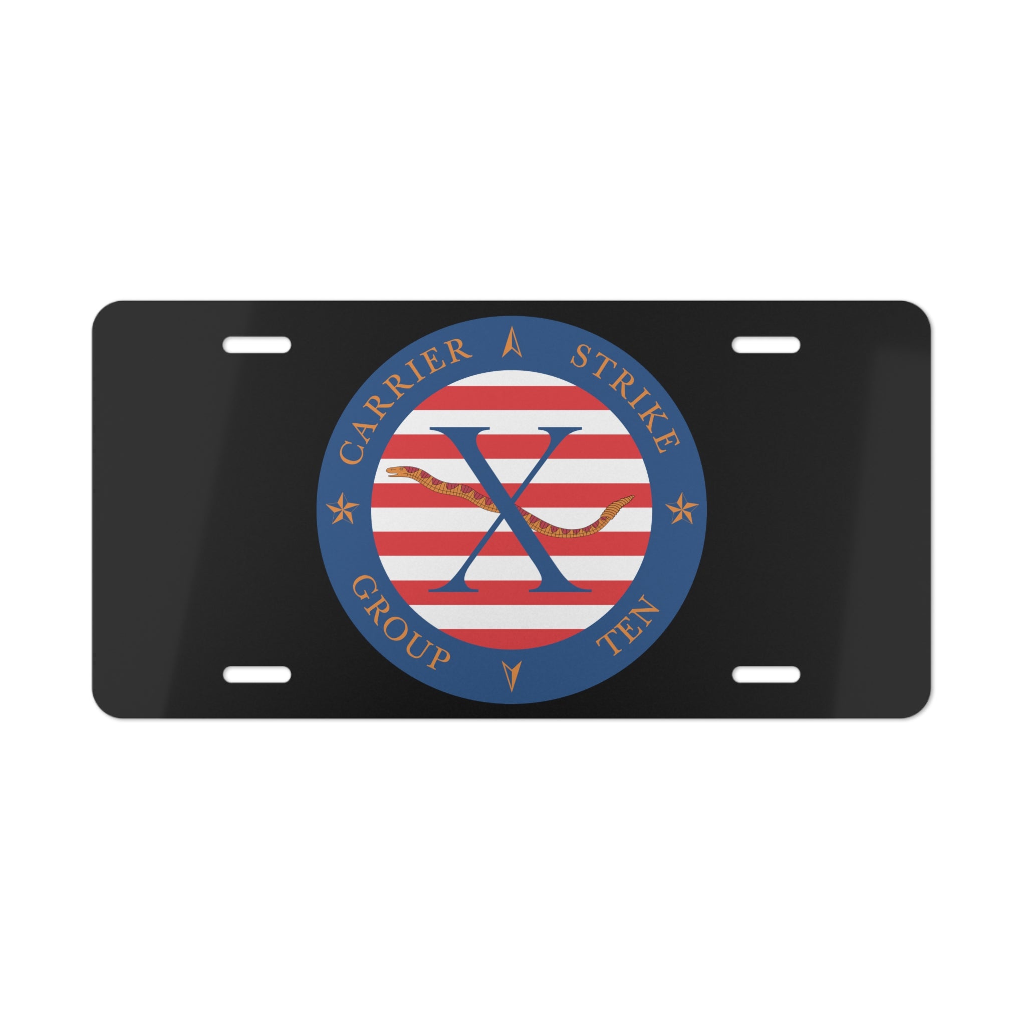 Vanity License Plate - Navy - Carrier Strike Group 10 (CSG-10) wo Txt