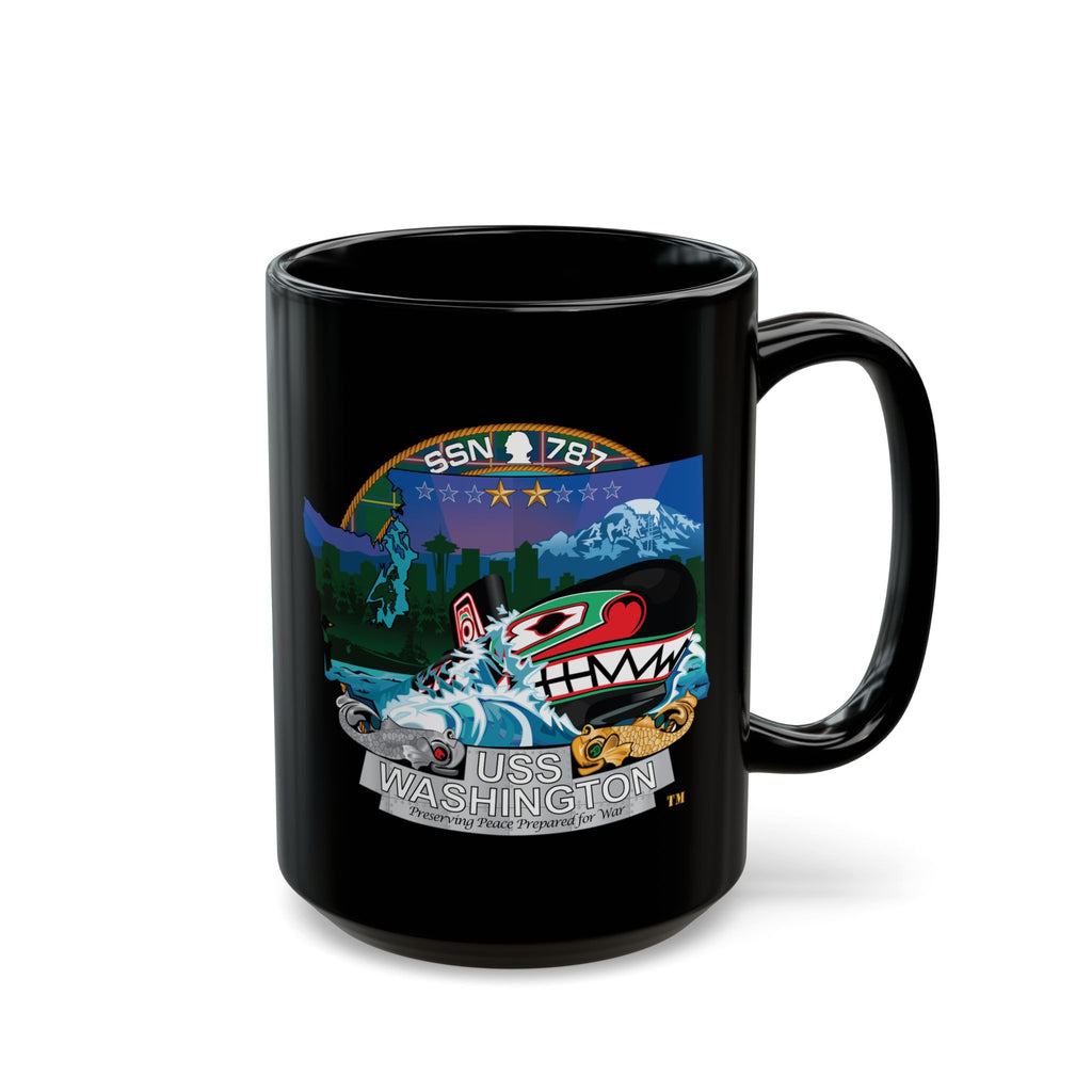Black Mug (11oz, 15oz) - Navy - USS Washington (SSN-787) wo txt X 300