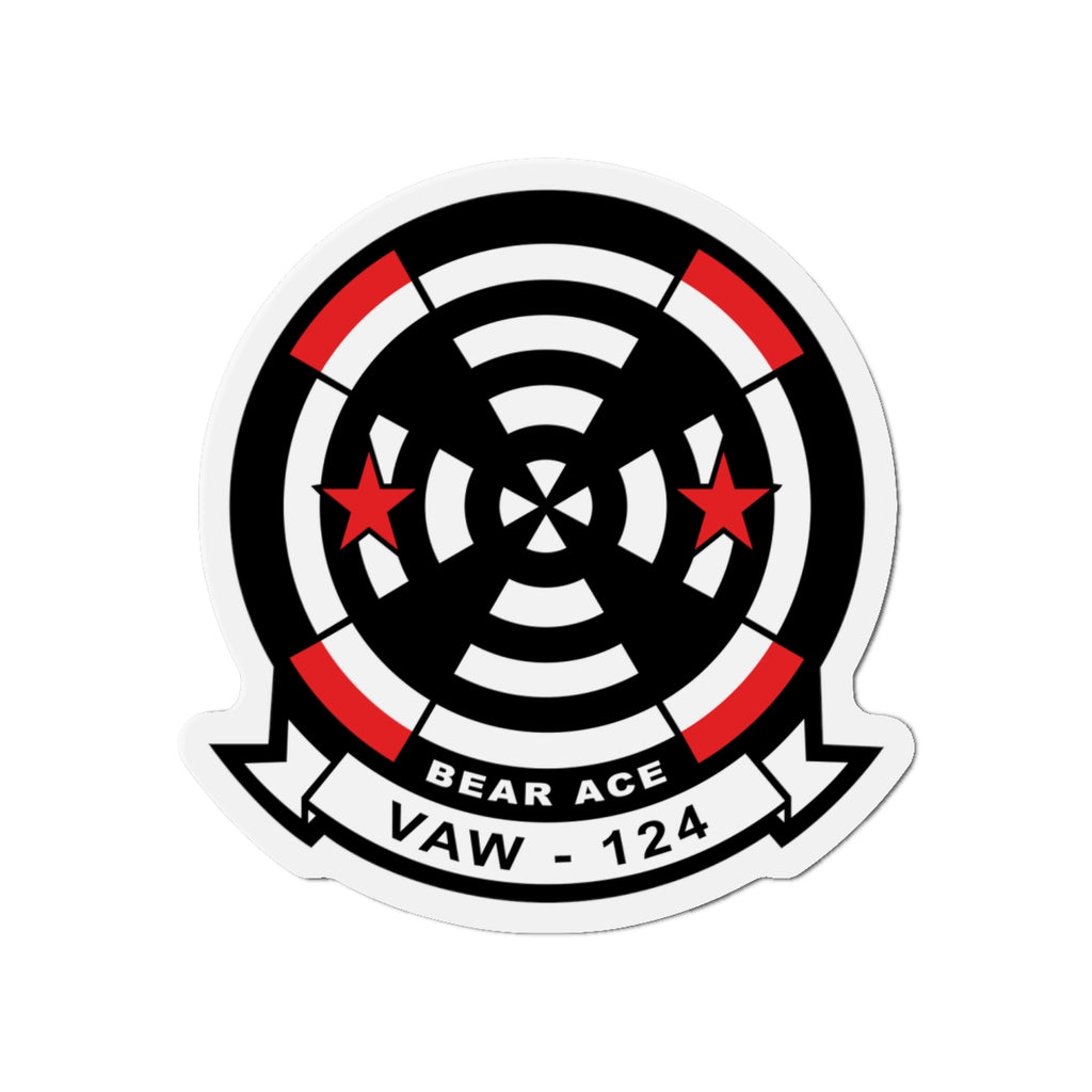 Die-Cut Magnet - Navy - Airborne Command & Control Squadron 124 (VAW-124) wo txt