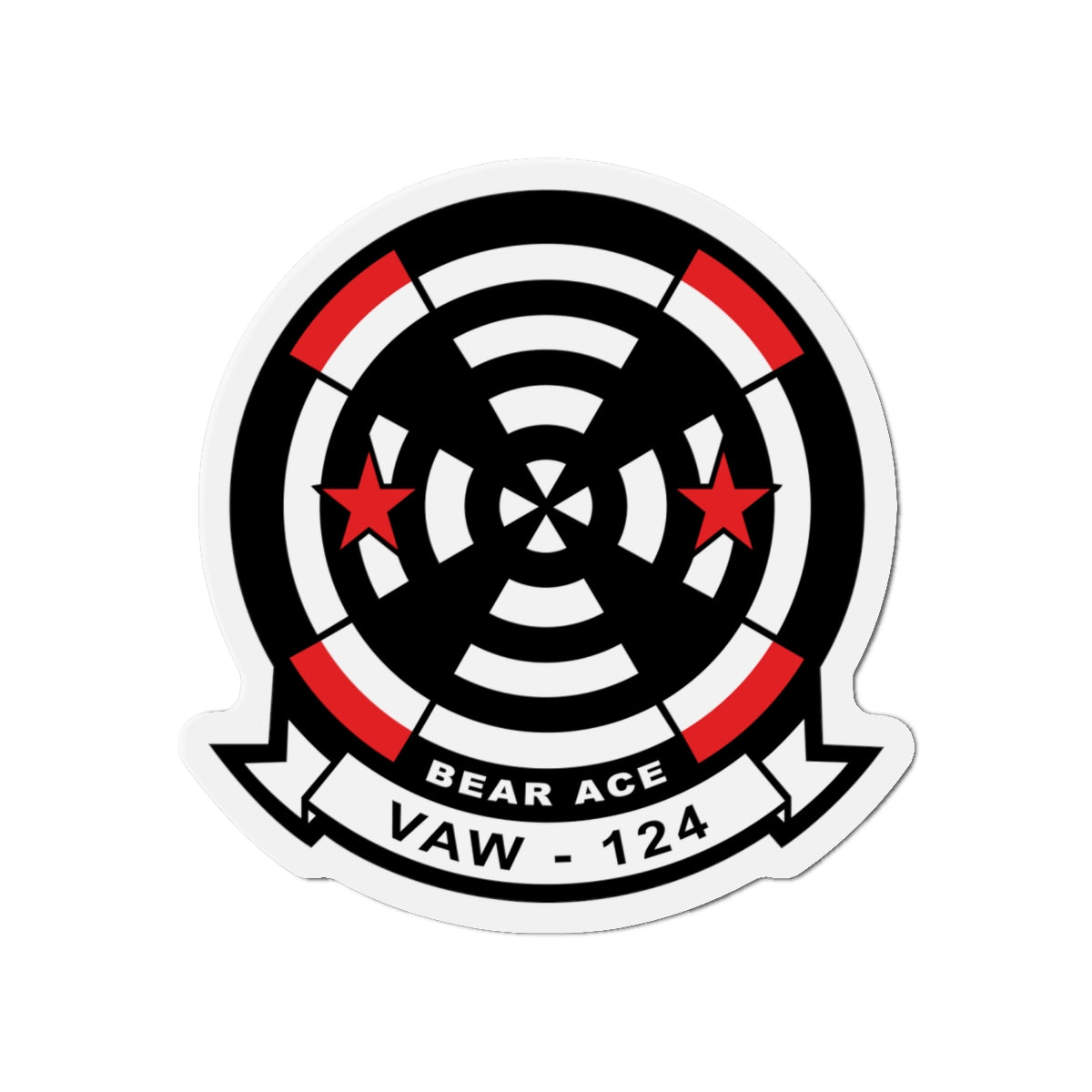 Die-Cut Magnet - Navy - Airborne Command & Control Squadron 124 (VAW-124) wo txt