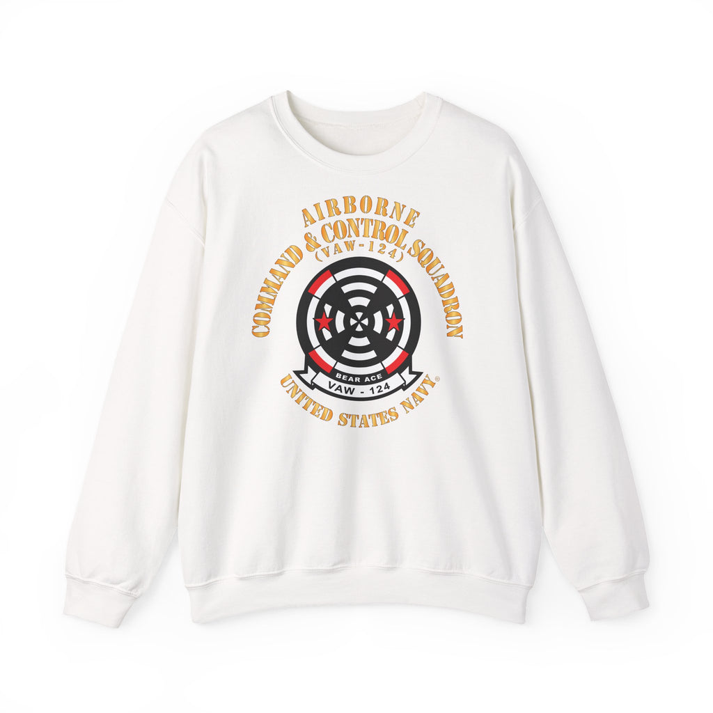 Unisex Heavy Blend™ Crewneck Sweatshirt - Navy - Airborne Command & Control Squadron 124 (VAW-124)