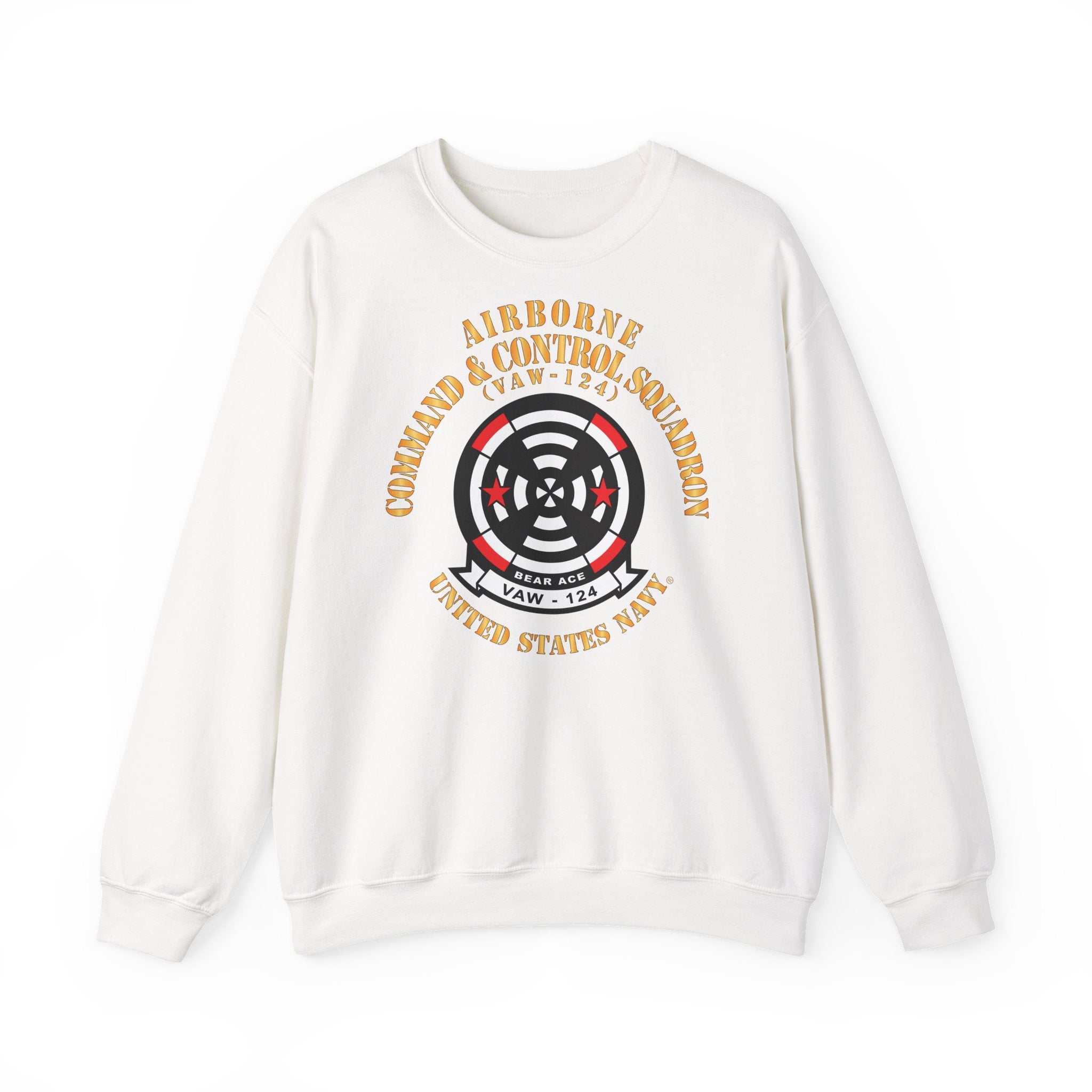 Unisex Heavy Blend™ Crewneck Sweatshirt - Navy - Airborne Command & Control Squadron 124 (VAW-124)
