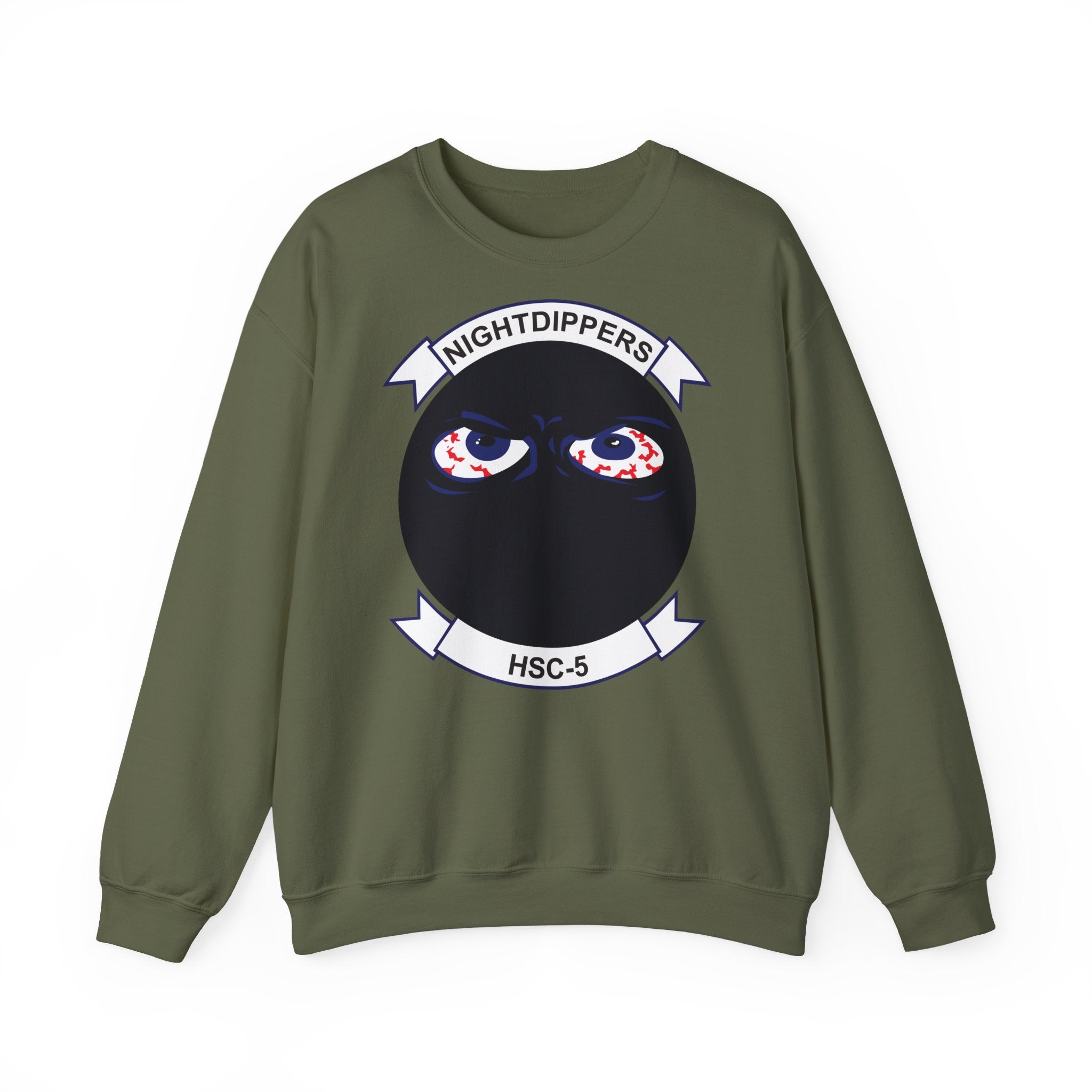Unisex Heavy Blend™ Crewneck Sweatshirt - Navy - Helicopter Sea Combat Squadron 5 (HSC-5) wo txt