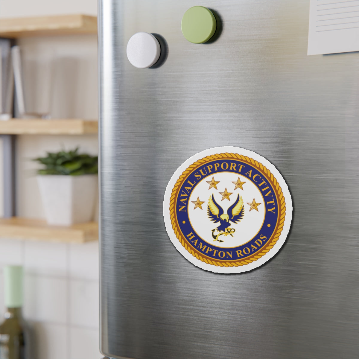 Die-Cut Magnet - Navy - Naval Support Activity - Hampton Roads