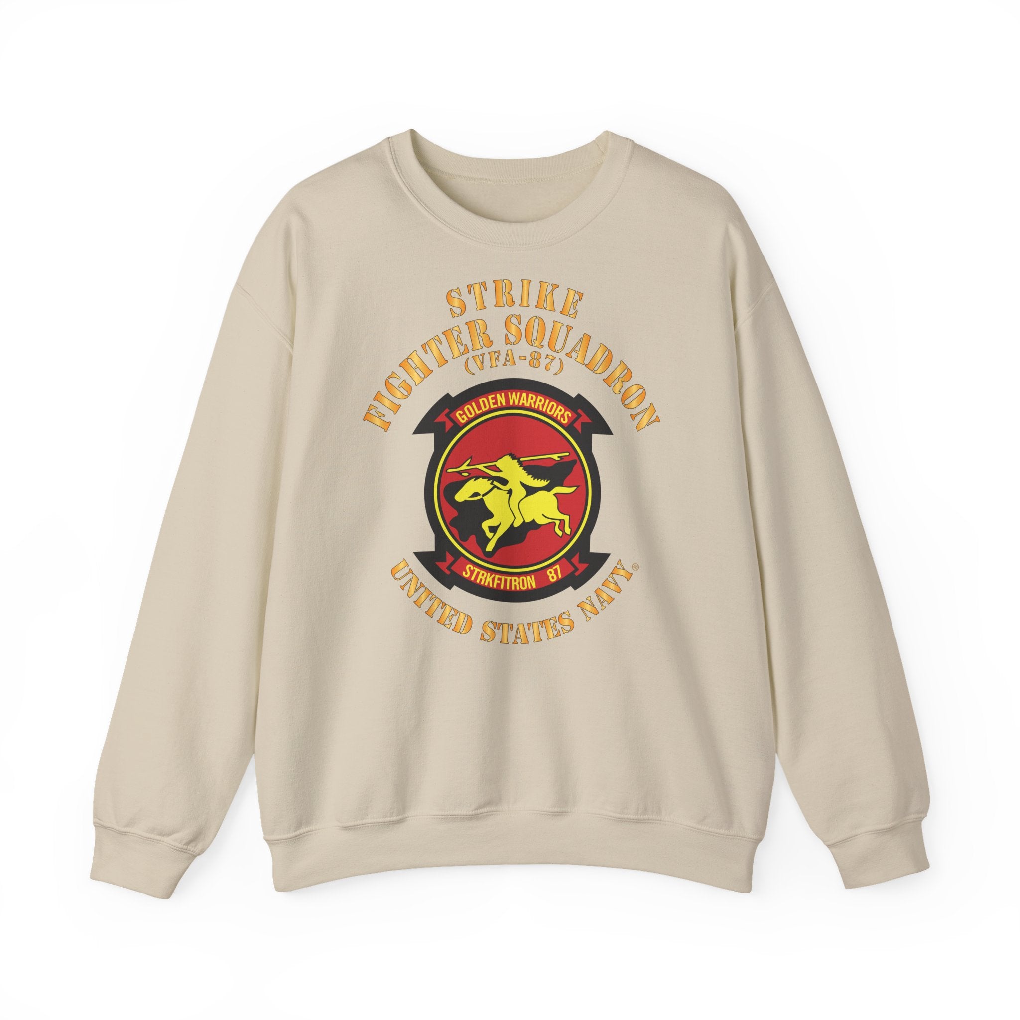 Unisex Heavy Blend™ Crewneck Sweatshirt - Navy - Strike Fighter Squadron 87 (VFA-87)