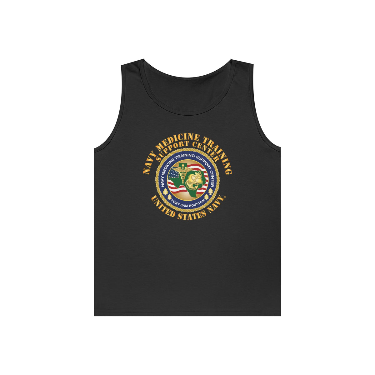 Unisex Heavy Cotton Tank Top - Navy Medicine Training Support Center X 300